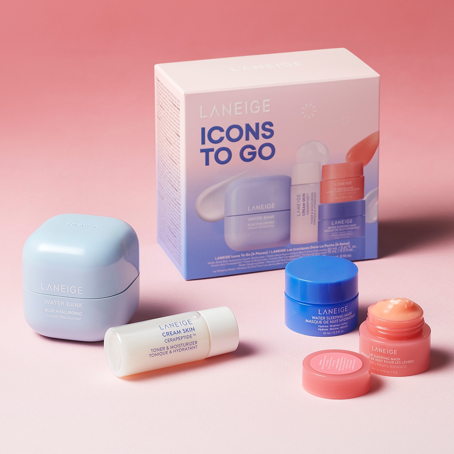 ICONS TO GO SET (SET HIDRATANTE PARA CUIDADO DE LA PIEL)